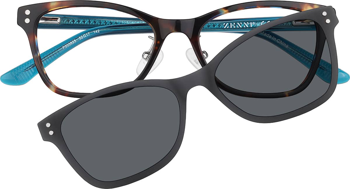 Rectangle Clip-on Sunglasses