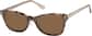 Angle view of Lentes de Sol rectangulares con lentes con clip P503835 in Carey thumbnail