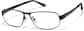 Angle view of Aviator Glasses P523721 in Black thumbnail