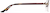 Side view of Oval Glasses P557918 in Brown thumbnail