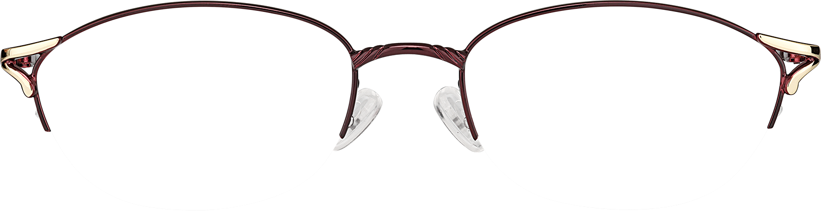 Burgundy Oval Glasses #P558018 | Zenni Optical