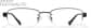 Front view of Rectangle Glasses P570321 in Black thumbnail