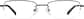 Front view without clip-on of Polarized Rectangle Magnetic Clip-on Glasses P581121 in Black thumbnail
