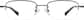 Front view without clip-on of Polarized Rectangle Magnetic Clip-on Glasses P581312 in Gray thumbnail