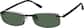 Angle view of Polarized Rectangle Magnetic Clip-on Glasses P587021 in Black thumbnail