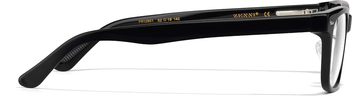 Black Rectangle Glasses #P612921 | Zenni Optical Canada