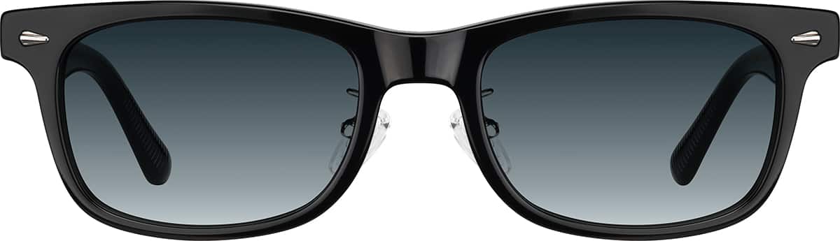 Black Rectangle Glasses #P612921 | Zenni Optical Canada