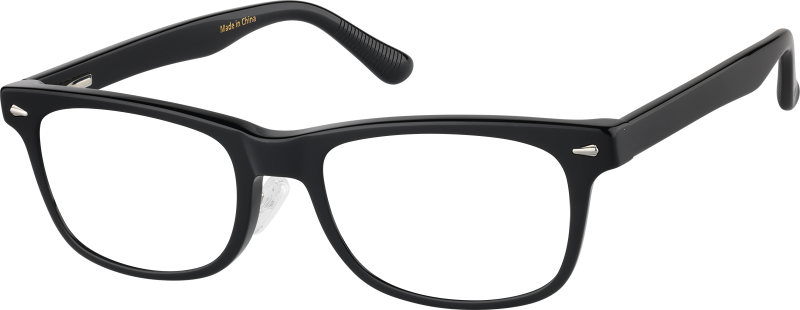 Black Rectangle Glasses #P612921 | Zenni Optical Canada