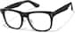 Angle view of Lentes cuadrados P638821 in Negro thumbnail