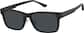 Angle view of Rectangle Magnetic Clip-On Glasses  P6499621 in Black thumbnail
