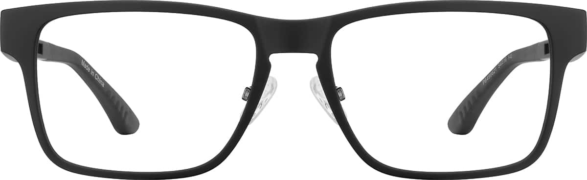 Black Rectangle Magnetic Clip-On Glasses #P6499621 | Zenni Optical