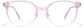 Front view of Round Glasses P662819 in Pink thumbnail