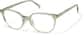 Angle view of Round Glasses P662824 in Green thumbnail