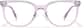 Front view of Square Glasses P662919 in Pink thumbnail