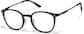 Angle view of Round Glasses P727021 in Black thumbnail
