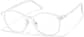 Angle view of Lightweight Round Glasses  P7801830 in White thumbnail