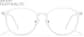 Front view of Lightweight Round Glasses  P7801830 in White thumbnail