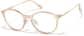 Angle view of Round Glasses P7810015 in Taupe thumbnail