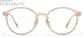 Front view of Round Glasses P7810015 in Taupe thumbnail
