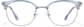 Front view of Mixed Material Browline Glasses  P7810716 in Blue thumbnail