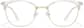 Front view of Mixed Material Browline Glasses  P7810723 in Clear thumbnail