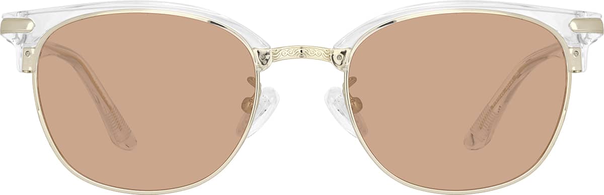 Image of Mixed Material Browline Glasses