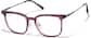 Angle view of Lentes cuadrados P7816817 in Morado thumbnail