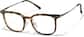 Angle view of Square Glasses P7816825 in Tortoiseshell thumbnail