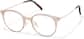 Angle view of Round Glasses P7818615 in Buff thumbnail