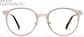 Front view of Round Glasses P7818615 in Buff thumbnail
