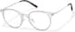 Angle view of Round Glasses P7818623 in Clear thumbnail