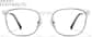 Front view of Square Glasses P7818716 in Clear with Blue thumbnail
