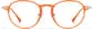 Front view of Round Glasses P7822642 in Orange thumbnail