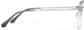 Side view of Mixed Material Aviator Glasses  P7830112 in Grey  thumbnail
