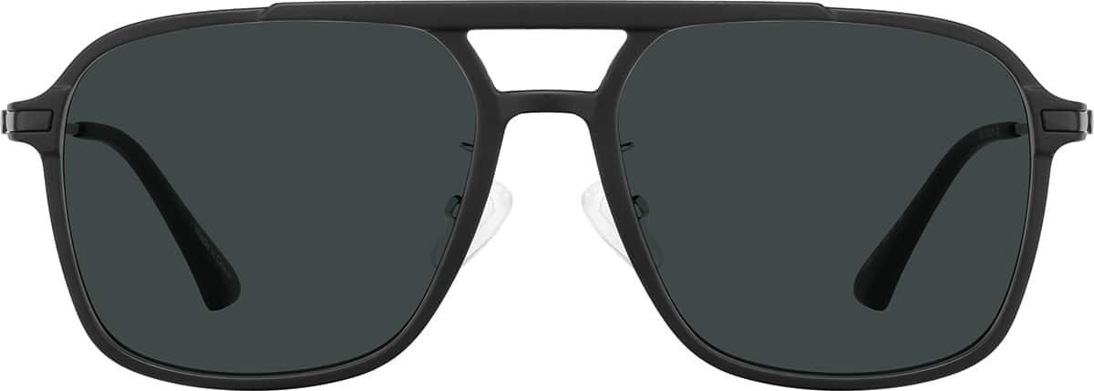 Image of Mixed Material Aviator Glasses