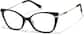 Angle view of Cat-eye Glasses P7831221 in Black thumbnail
