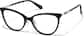 Angle view of Cat-Eye Glasses P7831821 in Black thumbnail