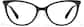 Front view of Cat-Eye Glasses P7831821 in Black thumbnail