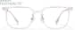 Front view of Square Glasses P7834923 in Clear thumbnail
