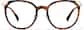 Front view of Round Glasses P7835225 in Tortoiseshell thumbnail