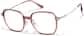 Angle view of Lightweight Square Glasses  P7837719 in Pink thumbnail