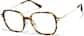 Angle view of Lightweight Square Glasses  P7837725 in Tortoiseshell thumbnail