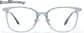 Front view of Square Glasses P7839916 in Blue thumbnail