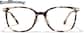 Front view of Square Glasses P7839925 in Tortoiseshell thumbnail