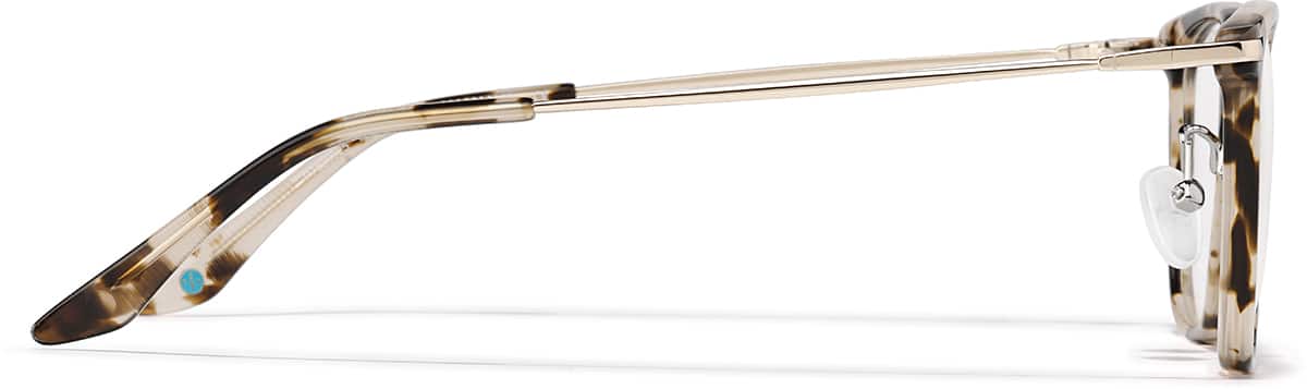 Side view of Square Glasses P7839925 in Tortoiseshell
