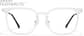 Front view of Lightweight Square Glasses  P7841423 in Clear  thumbnail