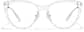 Front view of Cat-Eye Glasses P7841723 in Clear thumbnail