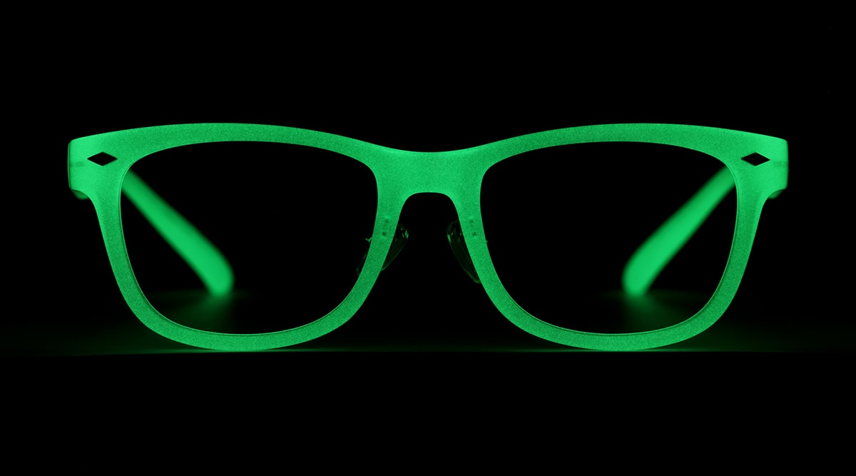 Image of Glow-in-the-Dark Rectangle Glasses