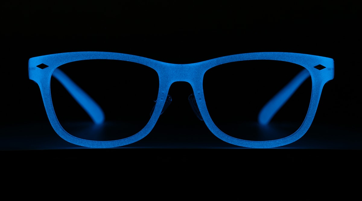 Image of Glow-in-the-Dark Rectangle Glasses