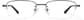 Front view of Rectangle Glasses P950412 in Gray thumbnail